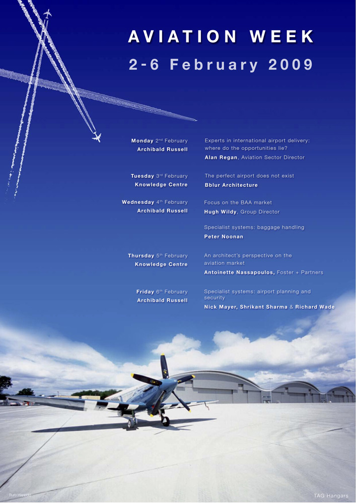 Buro Happold Aviation Week poster